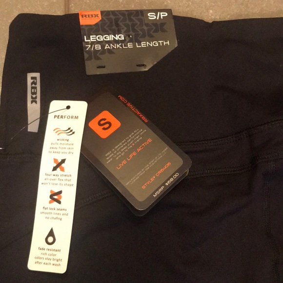 NWT RBX Black Yoga Pants • S - Picture 3 of 4